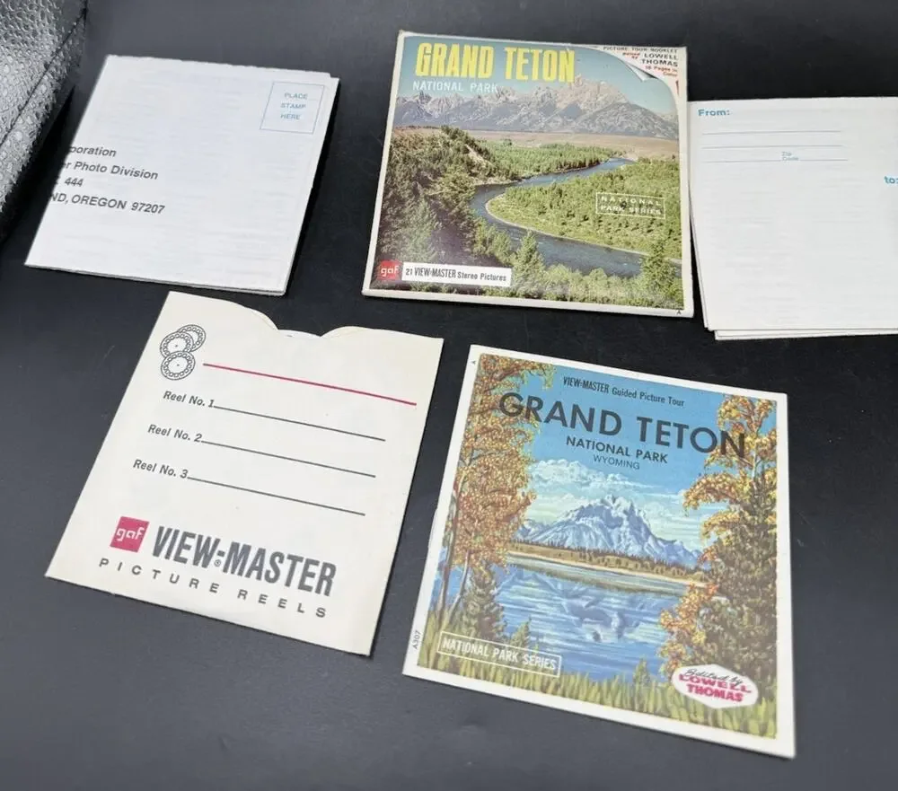 Sawyer's View-Master#A307 GRAND TETON NATIONAL PARK, WYOMING 1965 Issue
